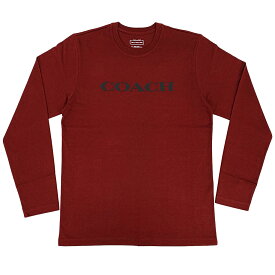 【ポイント5倍以上★】コーチ Tシャツ CB672-OXB COACH メンズ エッセンシャル ロング スリーブ Tシャツ オックスブラッド Mサイズ アウトレット 新品