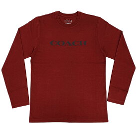 コーチ Tシャツ CB672-OXB COACH メンズ エッセンシャル ロング スリーブ Tシャツ オックスブラッド Mサイズ アウトレット 新品
