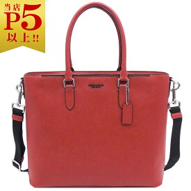 【対象商品Max50％OFF★】コーチ バッグ COACH メンズ 2WAY トートバッグ ベケット ビジネス トート 1941 レッド C2842-QBF8Q アウトレット 新品【6/11 2時迄】