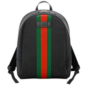 【ポイント6倍以上★】グッチ バッグ 630918-8251 GUCCI メンズ バックパック リュックサック パラナ ブラック ウェビング レッドxグリーン アウトレット 新品