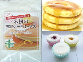 【送料込み】【グルテンフリー】米粉の初霜ケーキミックス 6枚分、米粉1kg