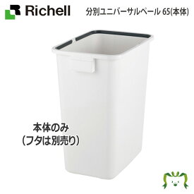 分別ユニバーサルペール 65(本体)リッチェル Richell 分別 ゴミ ごみ 箱 ダスト ボックス くず 屑 入れ 角型 大容量 日本製 国産