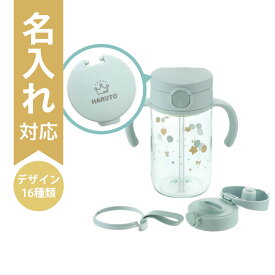 【最大100%ポイントバック】【名入れ】アスター おでかけストロー直飲みセット ライトブルー ｜7カ月頃〜 320ml 赤ちゃん 食洗機/煮沸消毒/薬液消毒OK 出産準備 ふたベビーマグ コップ ギフト プレゼント 出産祝い リッチェル
