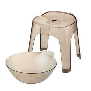 【セットでお得】リュクレ 湯おけ&腰かけセット 35Hリッチェル 湯おけ+風呂イス2点セット 座面高さ35cm お風呂 大人用 風呂桶 桶 人気 腰掛け バス 湯桶 手桶 新居 引っ越し 新生活 ギフト