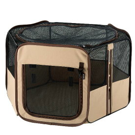 【配送区分K1】たためるペットサークル 90-90｜リッチェル 幅90×奥行き78×高さ52cm 超小型犬 小型犬 猫用 体重目安8kg以下 ケージ 折りたたみ可能 防災 ソフト 日本製 国産 避難 旅行 お出かけ コンパクト収納 バッグ付き