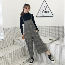 ボトムス セットアップ オールインワン サロペット ストレートパンツ アンクル丈 ストレート ワイド かわいい 大人可愛い きれいめ シンプル カジュアル 大人 上品 おしゃれ レトロ 大人女子 こなれ感 ラフ ラブリー キュート ガーリー ルーズ 個性的 モード系 モダン