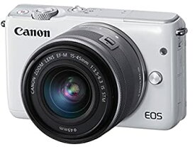 【中古】Canon ミラーレス一眼カメラ EOS M10 レンズキット(ホワイト) EF-M15-45mm F3.5-6.3 IS STM 付属 EOSM10W