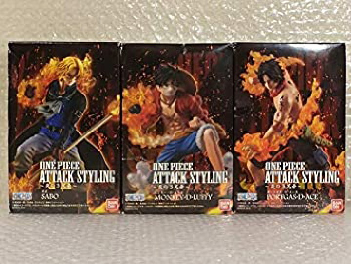 楽天市場 中古 ワンピースフィギュア Attack Styling サボ ルフィ エース Come To Store