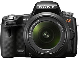 【中古】ソニー SONY ミラーレス一眼 α55 ズームレンズキット DT 18-55mm F3.5-5.6 SAM付属 SLT-A55VL