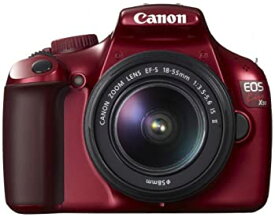 【中古】Canon デジタル一眼レフカメラ EOS Kiss X50 レンズキット EF-S18-55mm IsII付属 レッド KISSX50RE-1855I