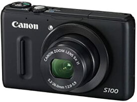 【中古】Canon デジタルカメラ PowerShot S100 ブラック PSS100(BK) 1210万画素 広角24mm 光学5倍ズーム 3.0型TFT液