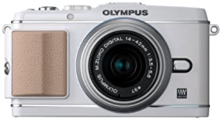 【中古】OLYMPUS ミラーレス一眼 PEN E-P3 レンズキット ホワイト E-P3 LKIT WHT ミラーレス一眼カメラ