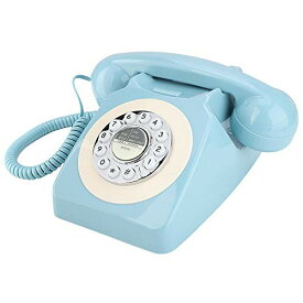 【中古】レトロな固定電話、コード付き電話 リダイヤル機能付きのオフィスホームホテル向けの昔ながらの固定電話