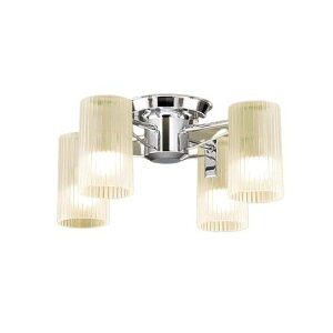 パナソニックLED小型シャンデリア U-ライト方式〜4.5畳白熱電球40形4灯器具相当電球色:LGB57450Z【CD】