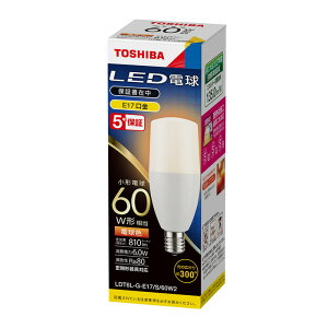 ŃCebNLEDd T` E17 ̍L300x ^d60W`5NۏؓdF2700K:LDT6L-G-E17/S/60W2F5000K:LDT6N-G-E17/S/60W2yLAMPz