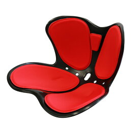 在庫有TradeOne(トレードワン)骨盤サポートチェアーセシルシェイプ・骨盤矯正・猫背対策レッド：CECILSHAPER