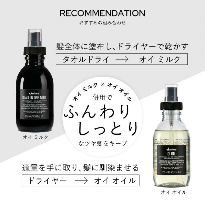 楽天市場】【楽天公式限定】ダヴィネス オイ ミルク 135mL キット 