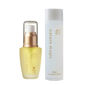 【公式】【送料無料】ネイチャーマジック ベーシックケアセット アルガンオイル ヘチマローション アウトバスアイテム スキンケア 美肌ケア 美容液 オーガニック ヘアオイル ヘチマ 化粧水 ローション 保湿 乾燥対策 無添加 エイジングケア ギフト プレゼント