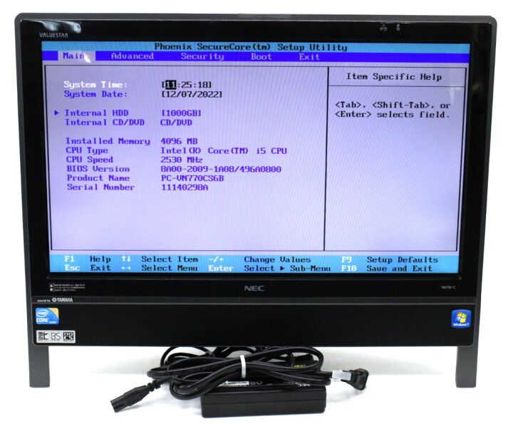 楽天市場】NEC VALUESTAR VN770/CS6B Core i5-460M 2.53GHz 4GB 1TB 