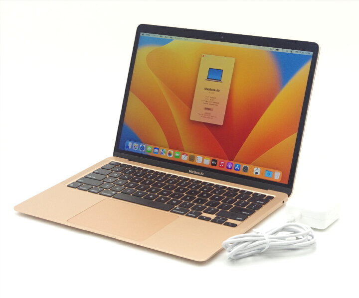楽天市場】Apple MacBook Air ゴールド Apple M1 0.6〜3.2GHz 16GB 2TB 
