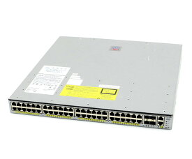 Cisco Catalyst 4948E-F V04 48ポート1000BASE-T 4ポート10GbE SFP+スロット搭載 Version 15.0(2)SG2(cat4500e-IPBASE-M) 冗長電源 【中古】【20240305】