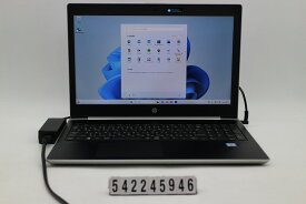 hp ProBook 450 G5 Core i5 8250U 1.6GHz/16GB/256GB(SSD)/15.6W/FHD(1920x1080)/Win11【中古】【20240316】