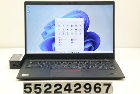 Lenovo ThinkPad X1 Carbon 8th Gen Core i5 10210U 1.6GHz/8GB/256GB(SSD)/14W/FHD(1920x1080)/Win11【中古】【20240411】