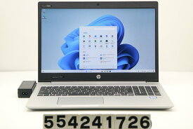 hp ProBook 450 G6 Core i5 8265U 1.6GHz/16GB/256GB(SSD)/15.6W/FHD(1920x1080)/Win11【中古】【20240507】