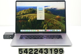 Apple MacBook Pro A2141 2019 スペースグレイ Core i9 9880H 2.3GHz/16GB/1TB(SSD)/16W/WQXGA/Radeon Pro 5500M【中古】【20240528】
