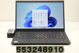 Lenovo ThinkPad X1 Carbon 8th Gen Core i5 10210U 1.6GHz/8GB/256GB(SSD)/14W/FHD(1920x1080)/Win11【中古】【20240529】