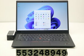 Lenovo ThinkPad X1 Carbon 8th Gen Core i5 10210U 1.6GHz/8GB/256GB(SSD)/14W/FHD(1920x1080)/Win11【中古】【20240529】