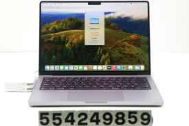 Apple MacBook Pro A2442 2021 スペースグレイ Apple M1 Pro/16GB/500GB(SSD)/14.2W/(3024x1964)/macOS Sonoma【中古】【20240529】