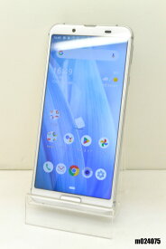 白ロム docomo SIMロック解除済 SHARP AQUOS sense3 64GB Android11 シルバーホワイト SH-02M 初期化済 【m024075】【中古】【K20240729】
