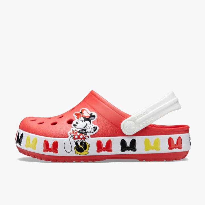 楽天市場 クロックス キッズ ファンラブ ディズニー ミ二ー バンド クロッグ フレーム Crocs K Fun Lab Disney Minnie Band Clog Comfy Comf
