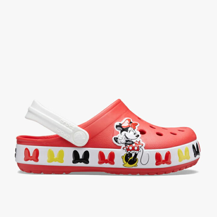 楽天市場 クロックス キッズ ファンラブ ディズニー ミ二ー バンド クロッグ フレーム Crocs K Fun Lab Disney Minnie Band Clog Comfy Comf