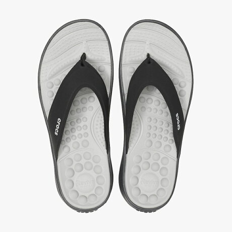 クロックス《メンズ》リバイバフリップ/ブラックブラック/Crocs/RevivaFlipMs/BlackBlack◇クロックス正規取扱店◇#Y