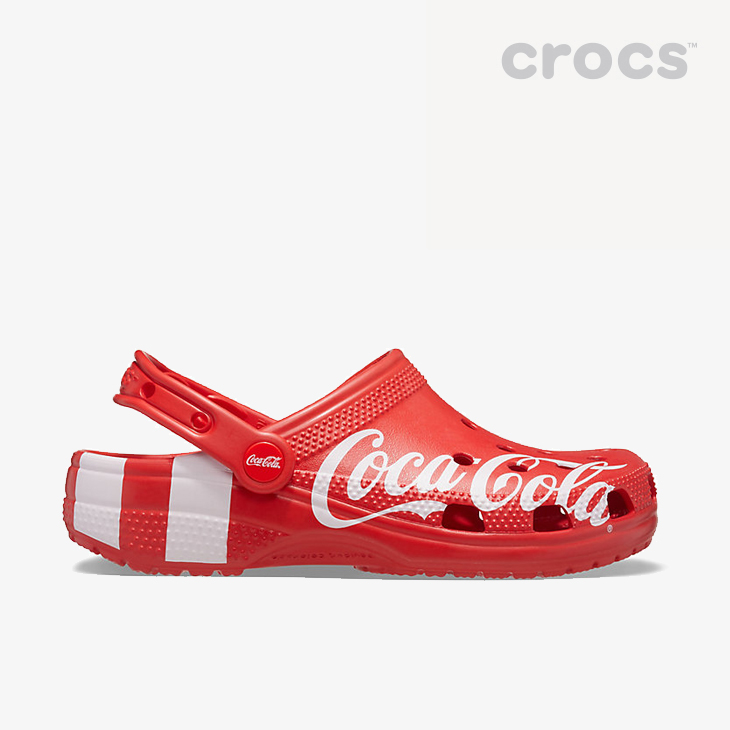 クロックス《ユニセックス》コカコーラ 新発売 Ｘ クラシック クロッグ 2.0 レッド CROCS # X Classic Clog ユニセックスCoca-Cola Red 最大51％オフ