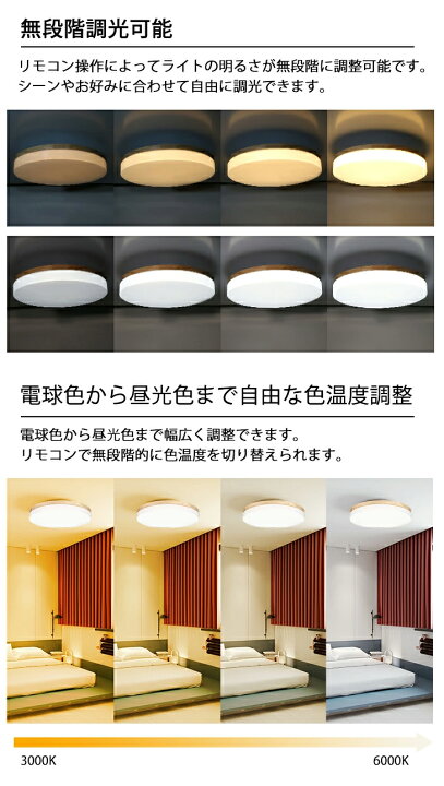 楽天市場】シーリングライト LED 3個セット 8畳 リモコン付 調光 調色 