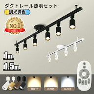 楽天1位 即納 ダクトレール 1m 1.5m ライティングレール リモコン 照明器具 ライト レール スポットライ…