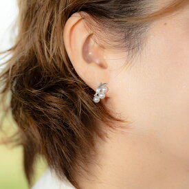 【送料無料】スズラン淡水真珠ピアス シルバー パール 淡水真珠 幸福の再来 花言葉 花モチーフ 縁結び 幸運 ギフト プレゼント クリスマス フォーマル 普段使い おしゃれ 小さめ 三重県 伊勢 外宮参道COMISE