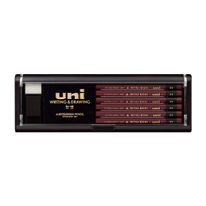 鉛筆 ユニ スタンダード 1ダース 三菱鉛筆 U9H U8H U7H U6H U5H U4H U3H U2H UH UF UHB UB U2B U3B U4B U5B U6B 鉛筆 えんぴつ uni 文房具 筆記用具 デッサン
