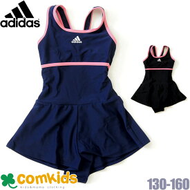 adidas アディダス BOS DRESS G A　ワンピース水着 子供用 キッズ ジュニア 小学生スイムウエア 女の子 水着 スクール水着　130cm 140cm 150cm 160cm