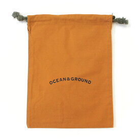 OCEAN&GROUND オーシャンアンドグラウンド コットン巾着中 エプロン入れや給食袋かばんの中の整理にぴったりの巾着袋 幼稚園 通園グッズ 小学校 入学準備