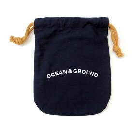 OCEAN&GROUND オーシャンアンドグラウンド コットン巾着小 コップ入れ コップ袋サイズの巾着袋 幼稚園 通園グッズ 入学準備