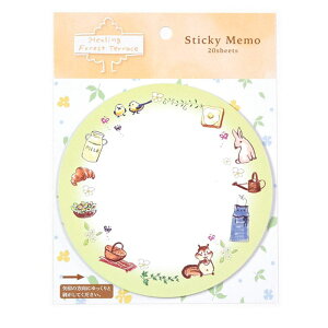 ヒポポアイランド ダイカット付箋 HPP-FST ナカバヤシ ふせん メモ帳 メッセージ プレゼント ポストイット 文房具