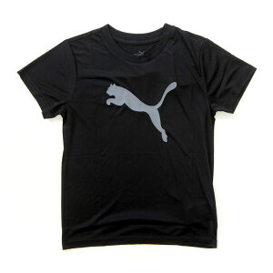 PUMA プーマ ACTIVE SPORTS ポリ キャット 半袖 Tシャツ キッズ Tシャツ ジュニア スポーツ トレーニングウェア 運動 部活 合宿 修学旅行 子供用