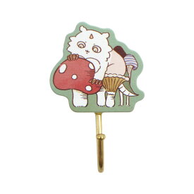 ちいかわ　木製マグネットフック Wander Teatime 磁石 キッチン　冷蔵庫　キャラクター　ちいかわ　ハチワレ　うさぎ　モモンガ あのこ　古本屋