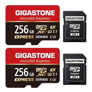�ySwitch 2 ��p�݌v�zGIGASTONE microSD Express microSD�J�[�h 256GB 2���Z�b�g SD7.1 �ǂݎ�葬�x/�������ݑ��x�ő� 880/650MB/s A1 V30 U3