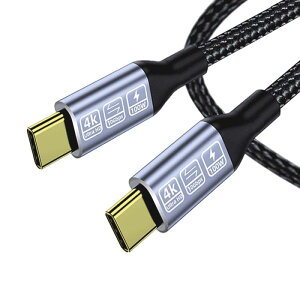 USB Type-c �P�[�u�� USB3.1 Gen2(10Gbps) PD�Ή� 100W/5A�}���[�d 4K/60Hz�f���o�� �����ϋv�i�C���� �^�C�vc �P�[�u�� MacBook Pro/Air�AiPad Pro/Air�AiPad mini 6�AXp