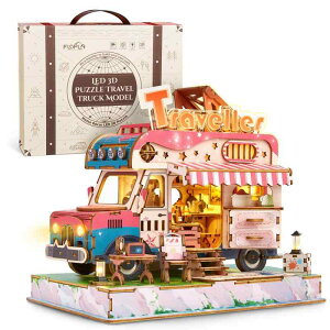 FUNPOLA ���̃p�Y�� 3D�p�Y�� �ؐ��p�Y�� DIY�~�j�`���A �N���t�g�L�b�g